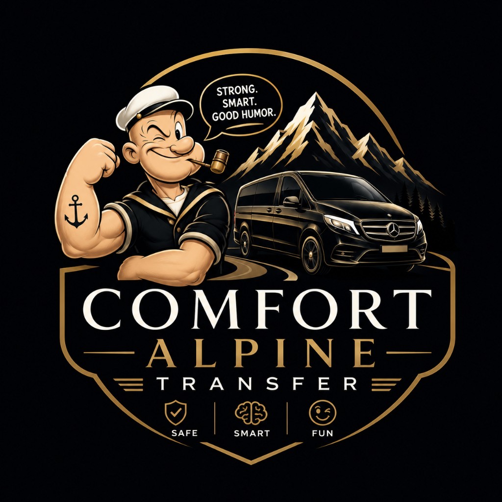 Comfort Alpine Transfer — Popeye, Mercedes V-Klasse, Alpen